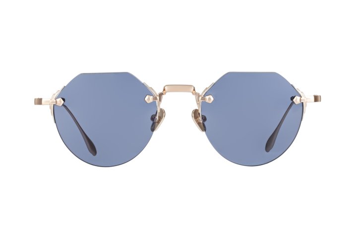 Brushed Rose Gold with Light Navy