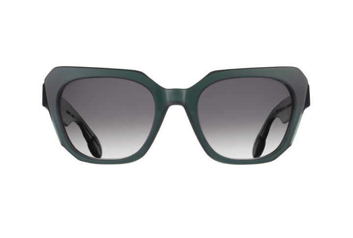 Milky Bottle Green with Grey  Graded