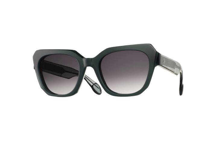 Milky Bottle Green with Grey  Graded