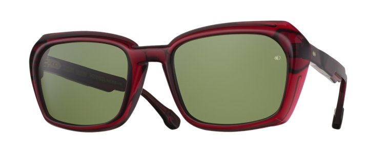 Burgundy Red with Green Tint 