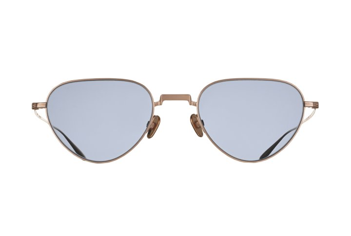 Brushed Rose Gold with Light Navy