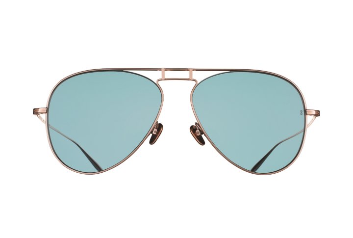 White Gold with Ocean Blue