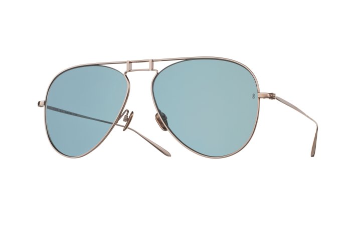 White Gold with Ocean Blue