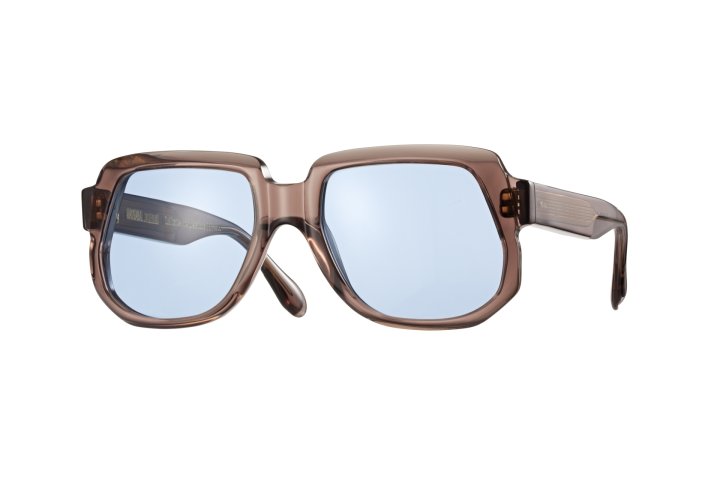 Transparent Deep Brown with Jasmine Blue