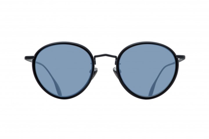 Black Volcanic Metal with Jasmine Blue