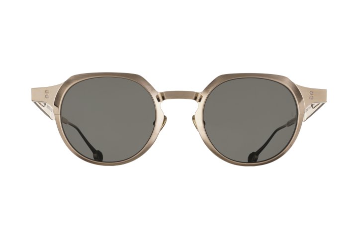 Brushed Champagne Gold with Grey